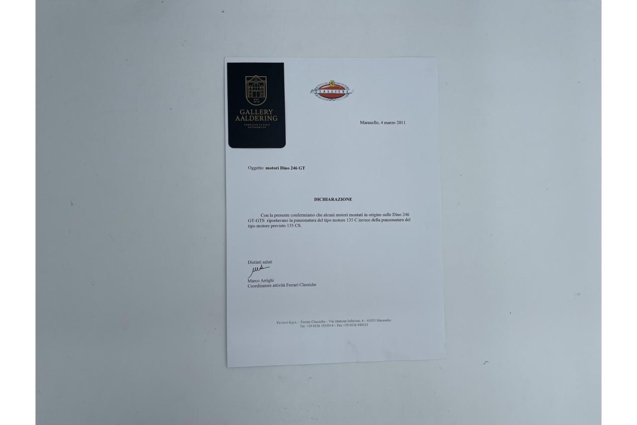 1970 Ferrari 246 GT Dino L-Series &ldquo;Matching numbers and colors&rdquo;