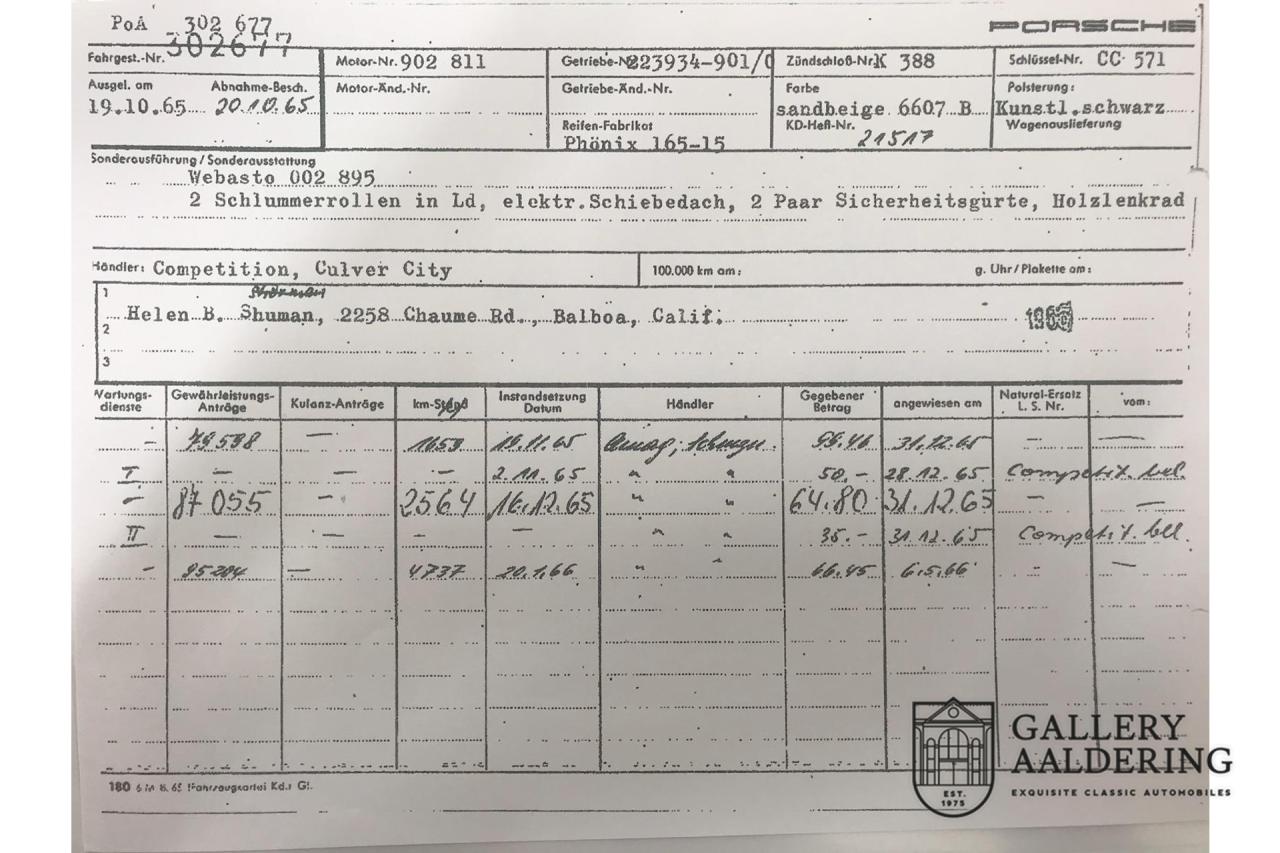 1965 Porsche 911 Urmodell 2.0 SWB &ldquo;Passionate restoration&rdquo;