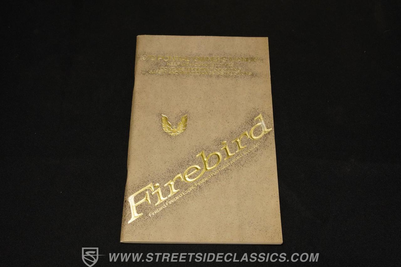 1979 Pontiac Firebird Trans Am 10th Anniversary Pace Car