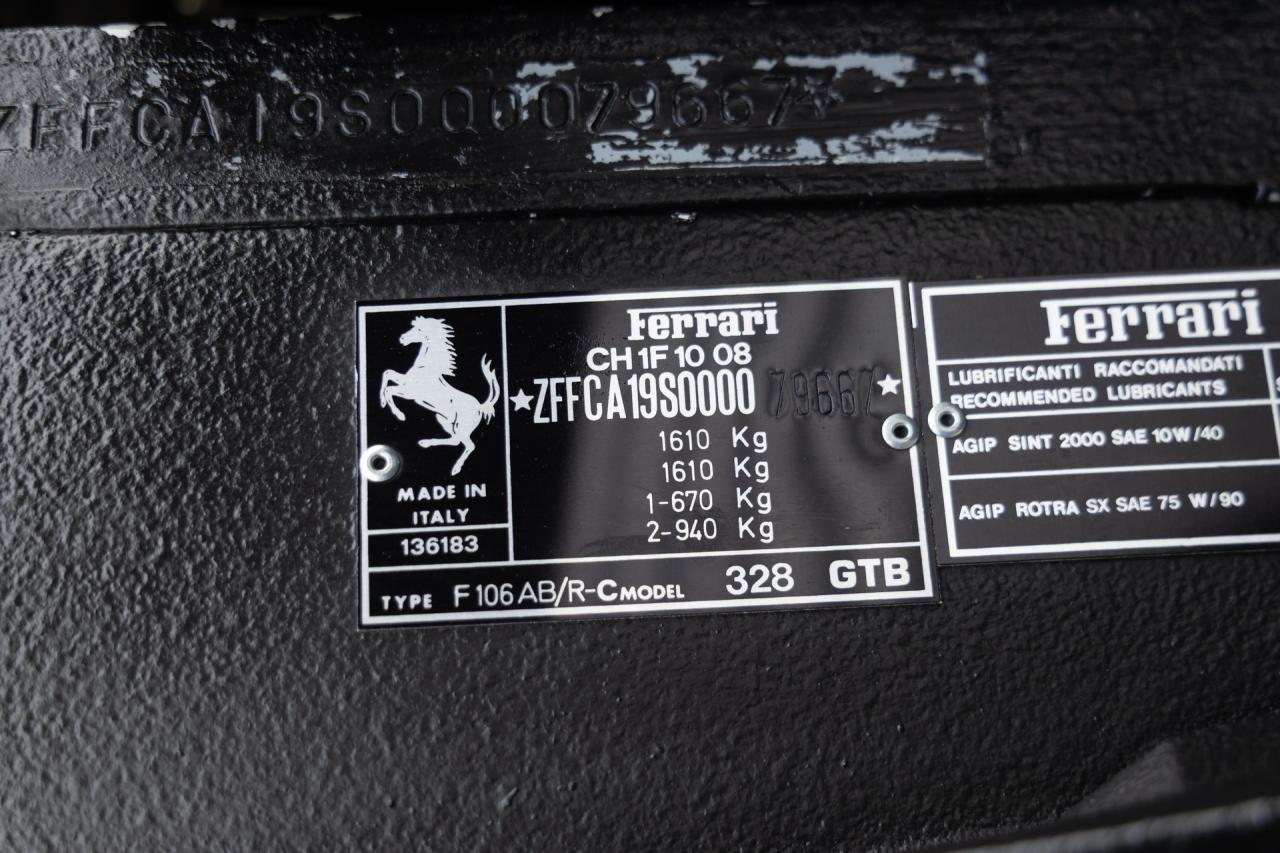 1989 Ferrari 328 GTB &ldquo;32.217 kms from new&rdquo; TOP Quality example