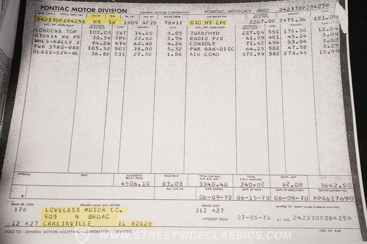 1970 Pontiac GTO Judge Tribute