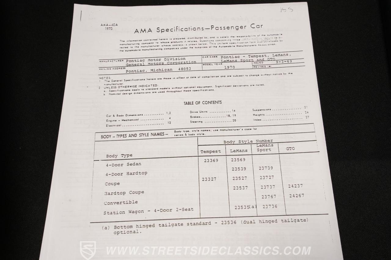 1970 Pontiac GTO Judge Tribute