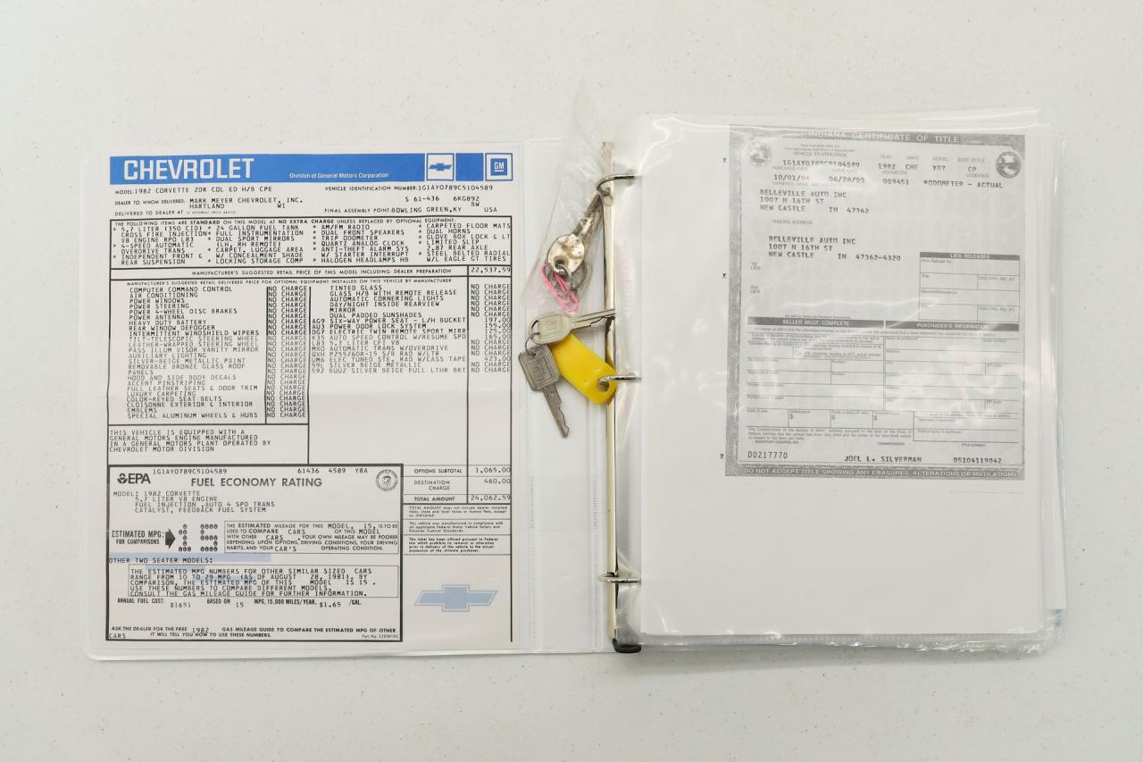 1982 Chevrolet Corvette Collector Edition