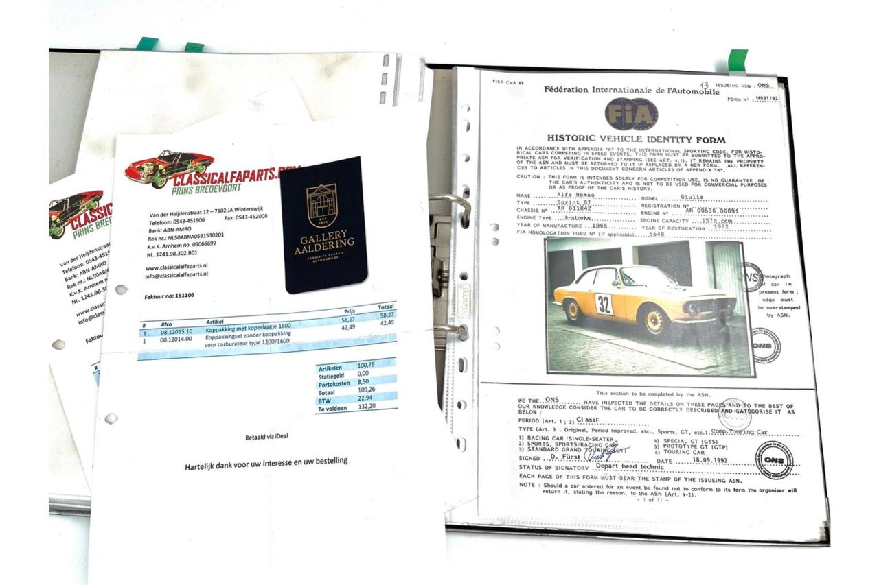 1965 Alfa Romeo Giulia Sprint GT 1600 &ldquo;Scuderia&rdquo;