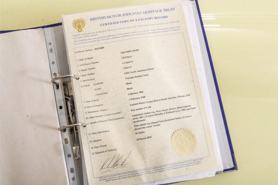 1968 Triumph TR5 TR250 overdrive