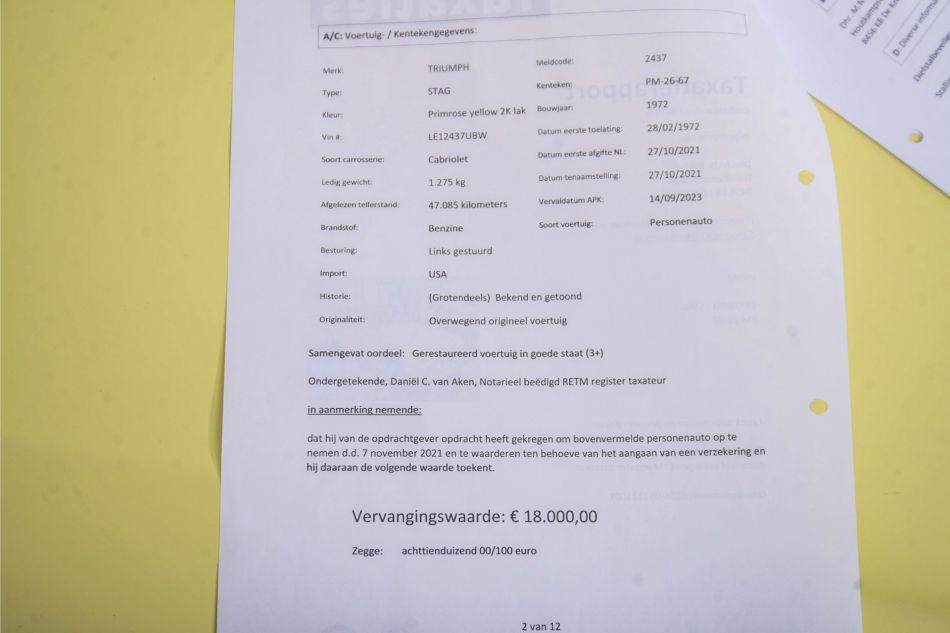 1972 Triumph Stag V8 automaat