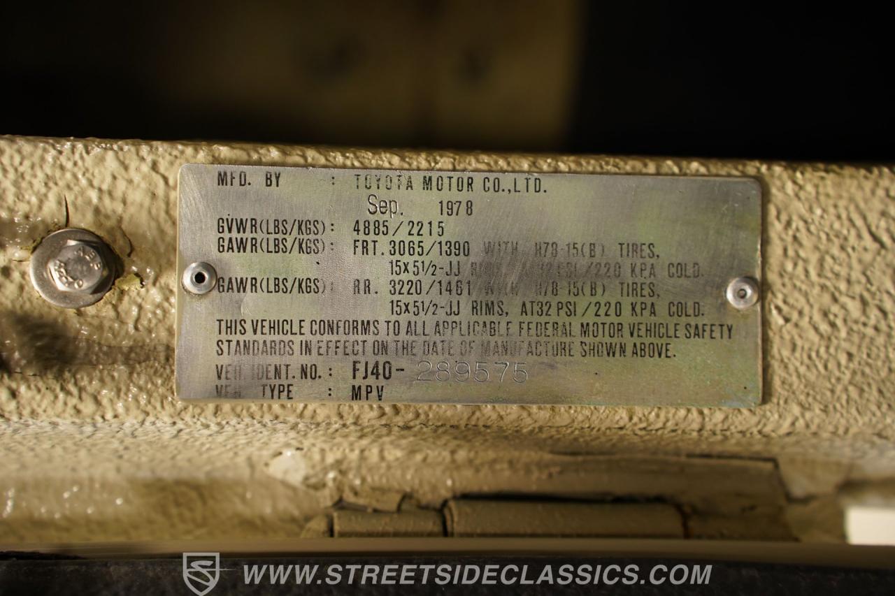 1978 Toyota Land Cruiser FJ40