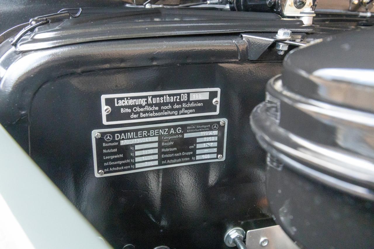 1950 Mercedes - Benz Mercedes Benz 170 S Cabriolet B &ldquo;Restored in every detail&rdquo;