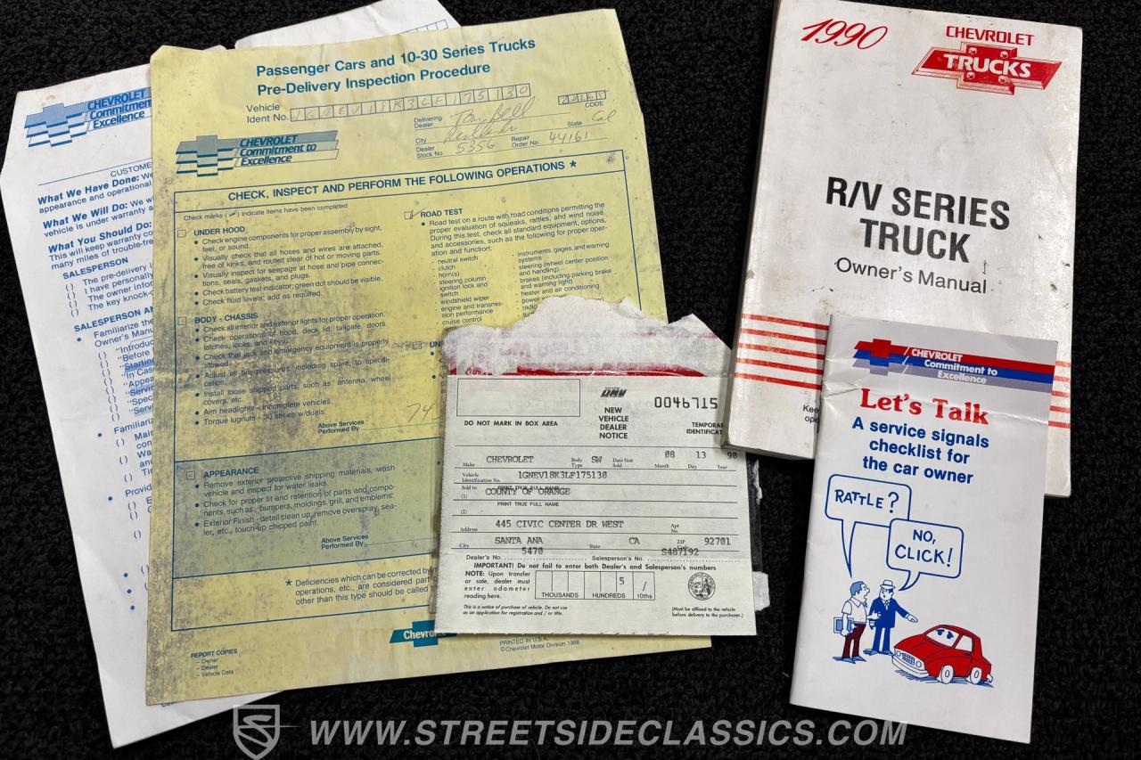 1990 Chevrolet Blazer K5 4X4 Scottsdale