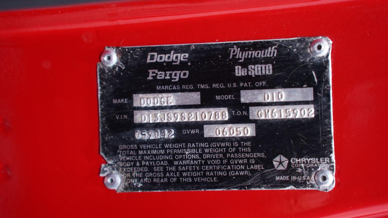 1979 Dodge Lil Red Express Adventurer D150