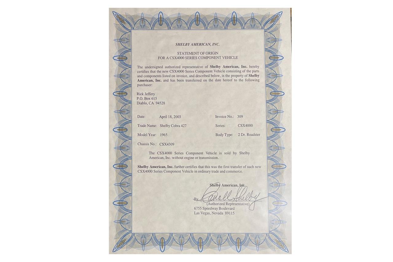 1965 Shelby 427 Cobra