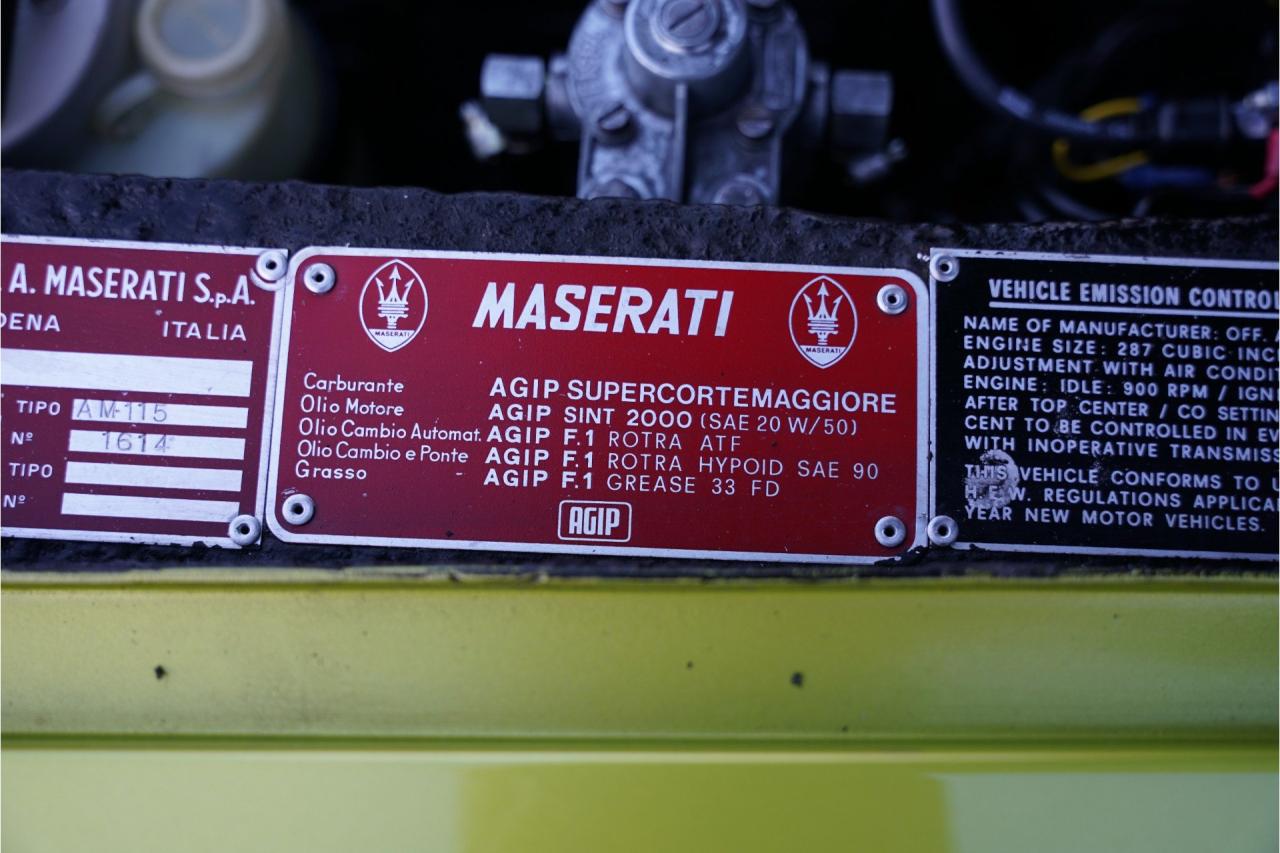 1970 Maserati Ghibli 4.7 &ldquo;Verde Gemma&rdquo; ONE OF THE BEST