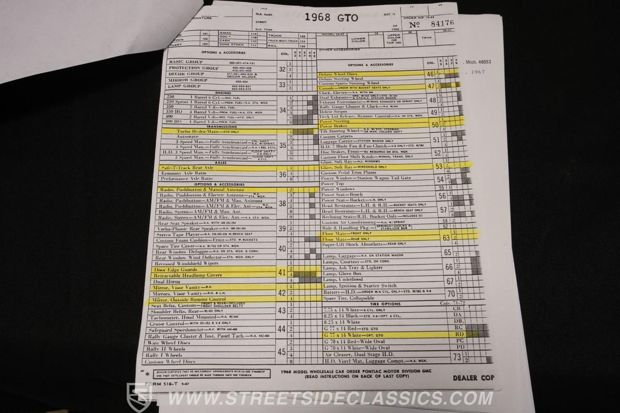 1968 Pontiac GTO Convertible