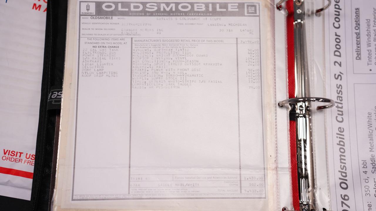 1976 Oldsmobile Cutlass S