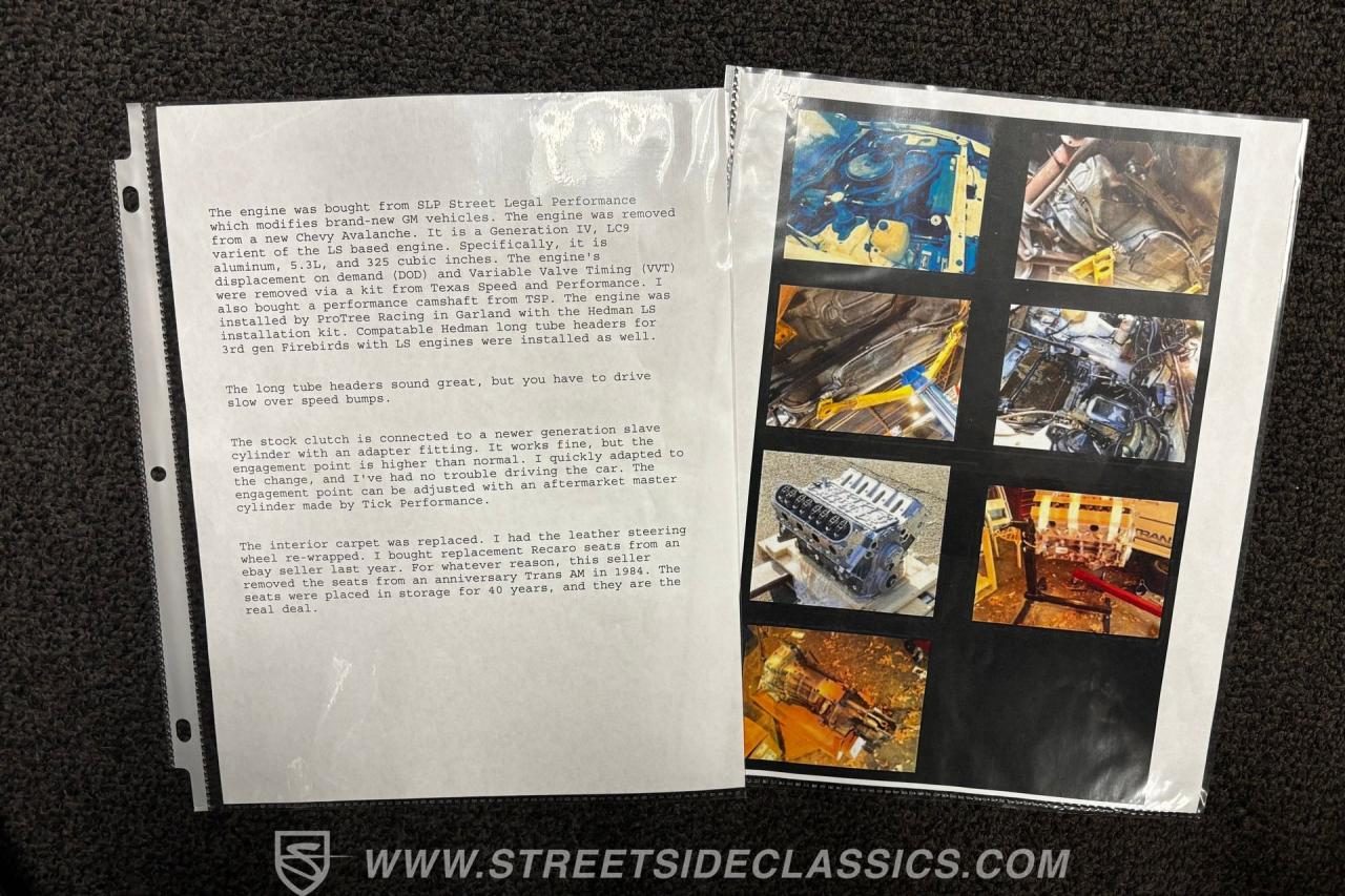 1984 Pontiac Firebird Trans Am 15th Anniversary Restomod