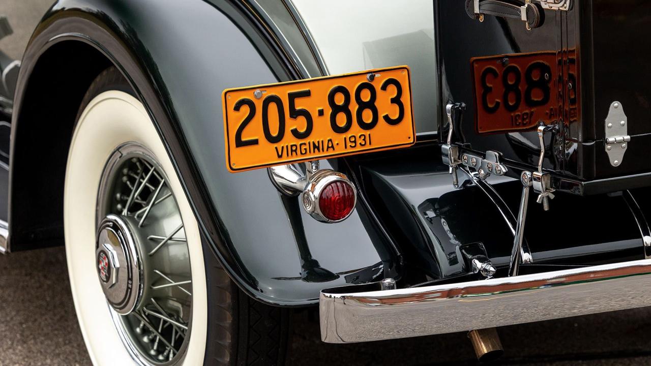 1931 Cadillac Series 355A V-8 Fleetwood Convertible Coupe