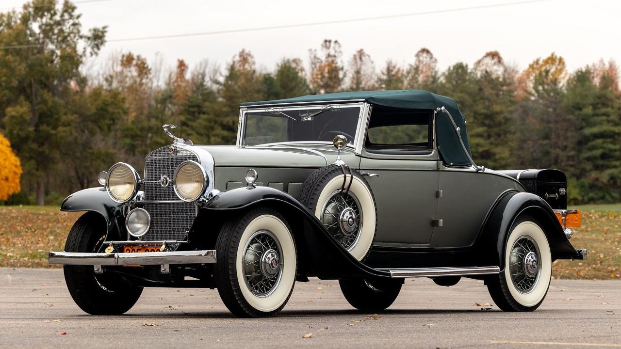 1931 Cadillac Series 355A V-8 Fleetwood Convertible Coupe