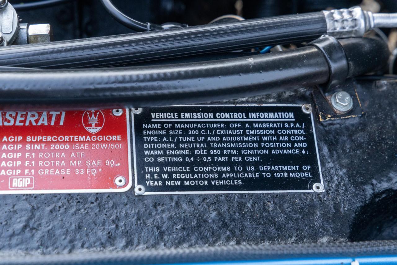 1971 Maserati Indy America 4900 &ldquo;Blu Ischia&rdquo;