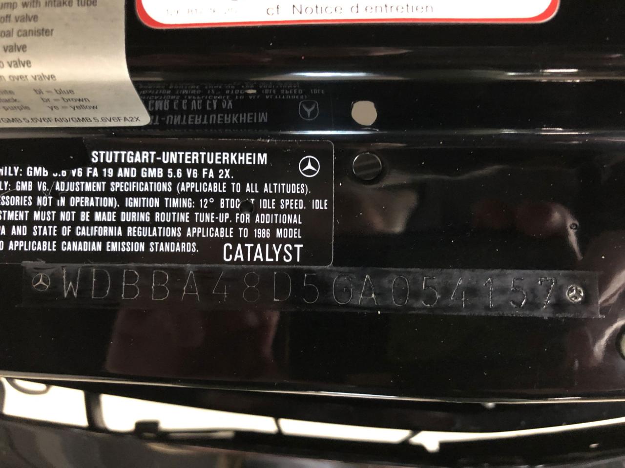 1986 Mercedes - Benz 500 series