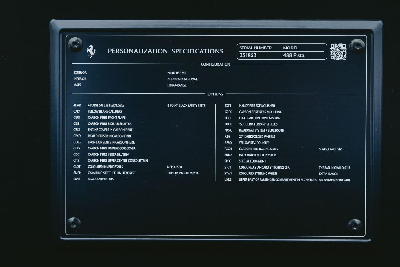 2020 Ferrari 488 PISTA