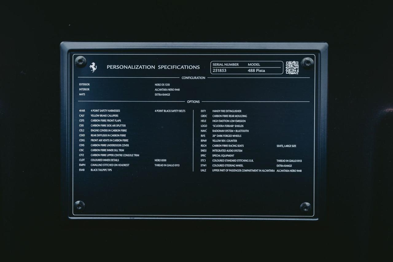 2020 Ferrari 488 PISTA