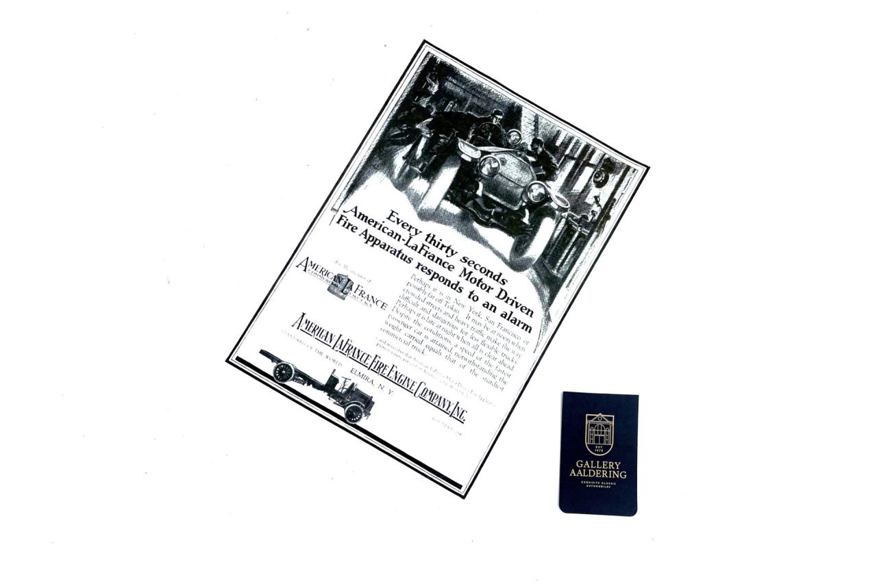 1919 American La France Type 75 Pumping Car &ldquo;Unrestored and in working order&rdquo;