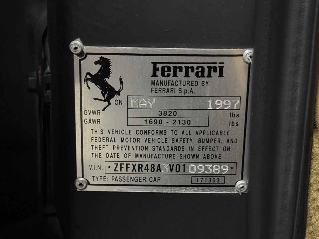 1997 Ferrari F355 Spider