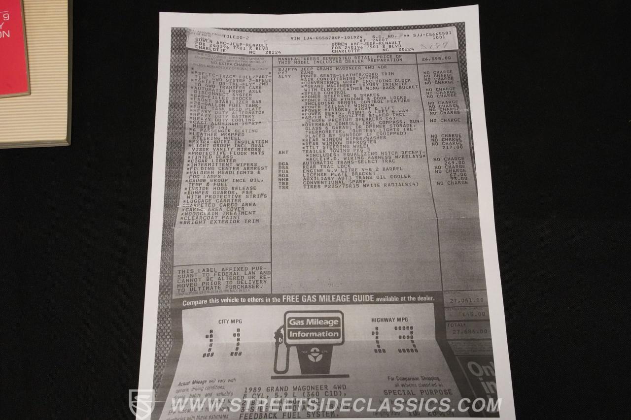 1989 Jeep Wagoneer