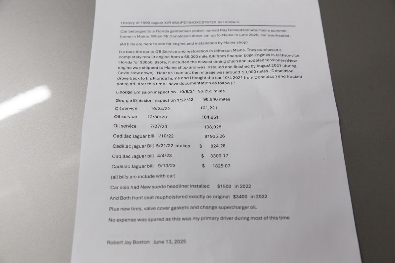 1999 Jaguar XJR SUPERCHARGED V8