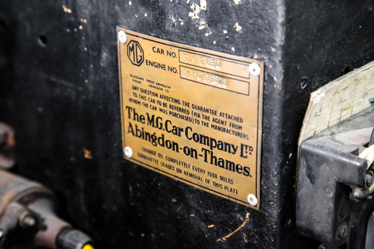 1938 MG MG TA TICKFORD