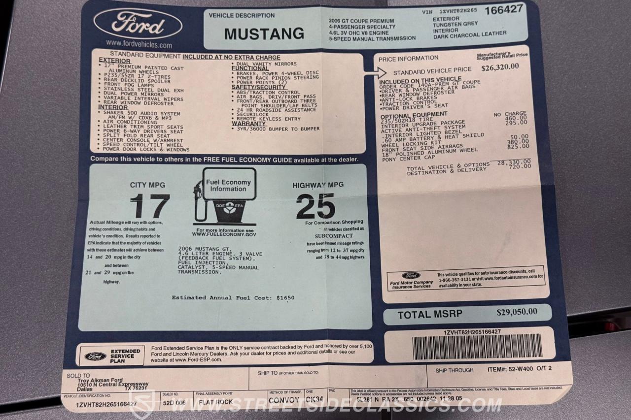 2006 Ford Mustang GT Eleanor Tribute