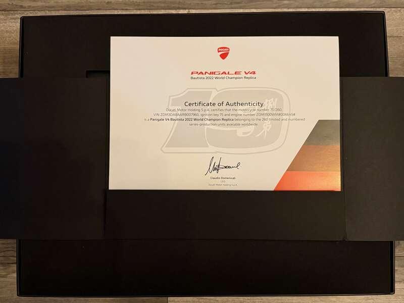 2023 Ducati PANIGALE V4 BAUTISTA WORLD CHAMPIONSHIP REPLICA 11