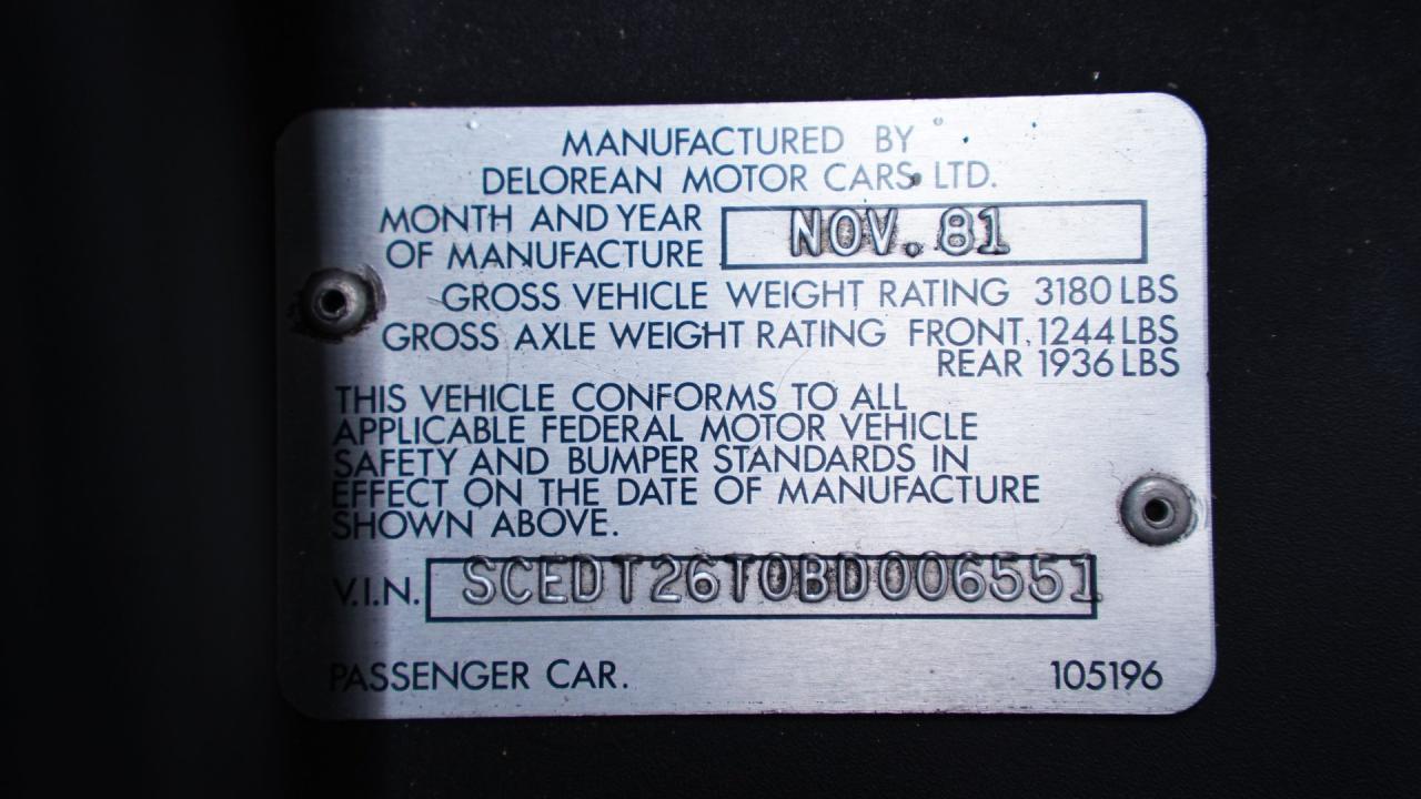 1981 DeLorean DMC-12