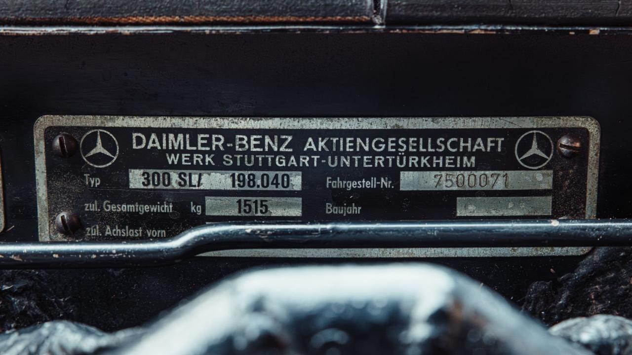 1957 Mercedes - Benz 300 SL Gullwing Coupe