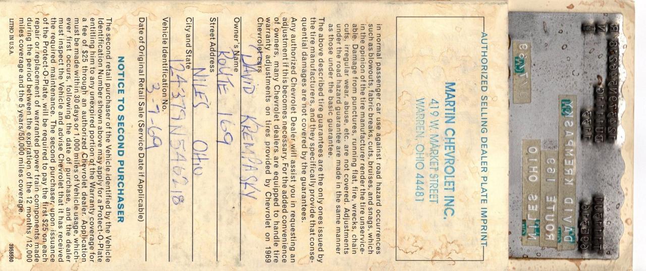 1969 Chevrolet Camaro RS/SS 396