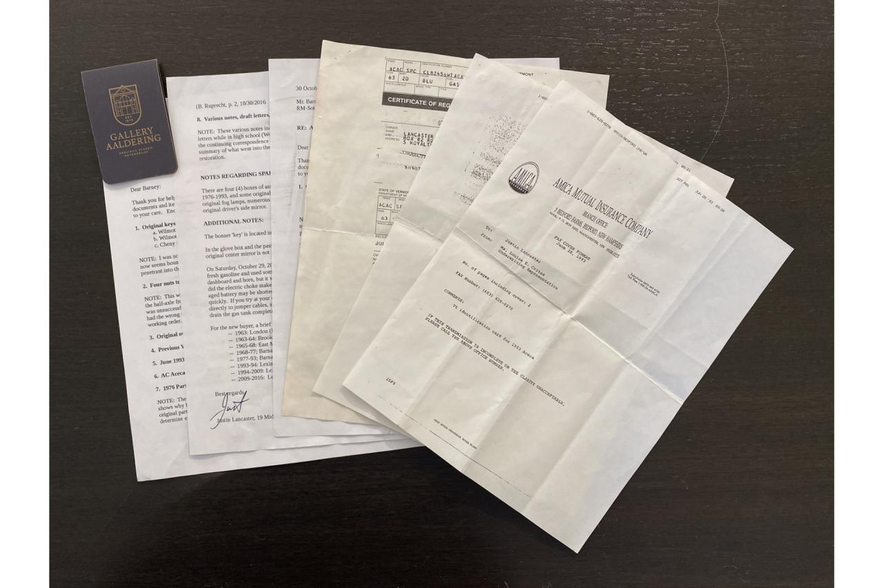 1963 AC eca &ldquo;The Missing USA eca&rdquo; Trade in car