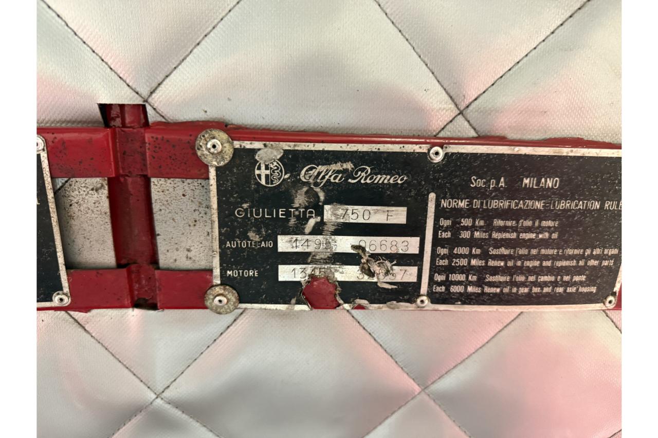 1959 Alfa Romeo Giulietta Spider Veloce