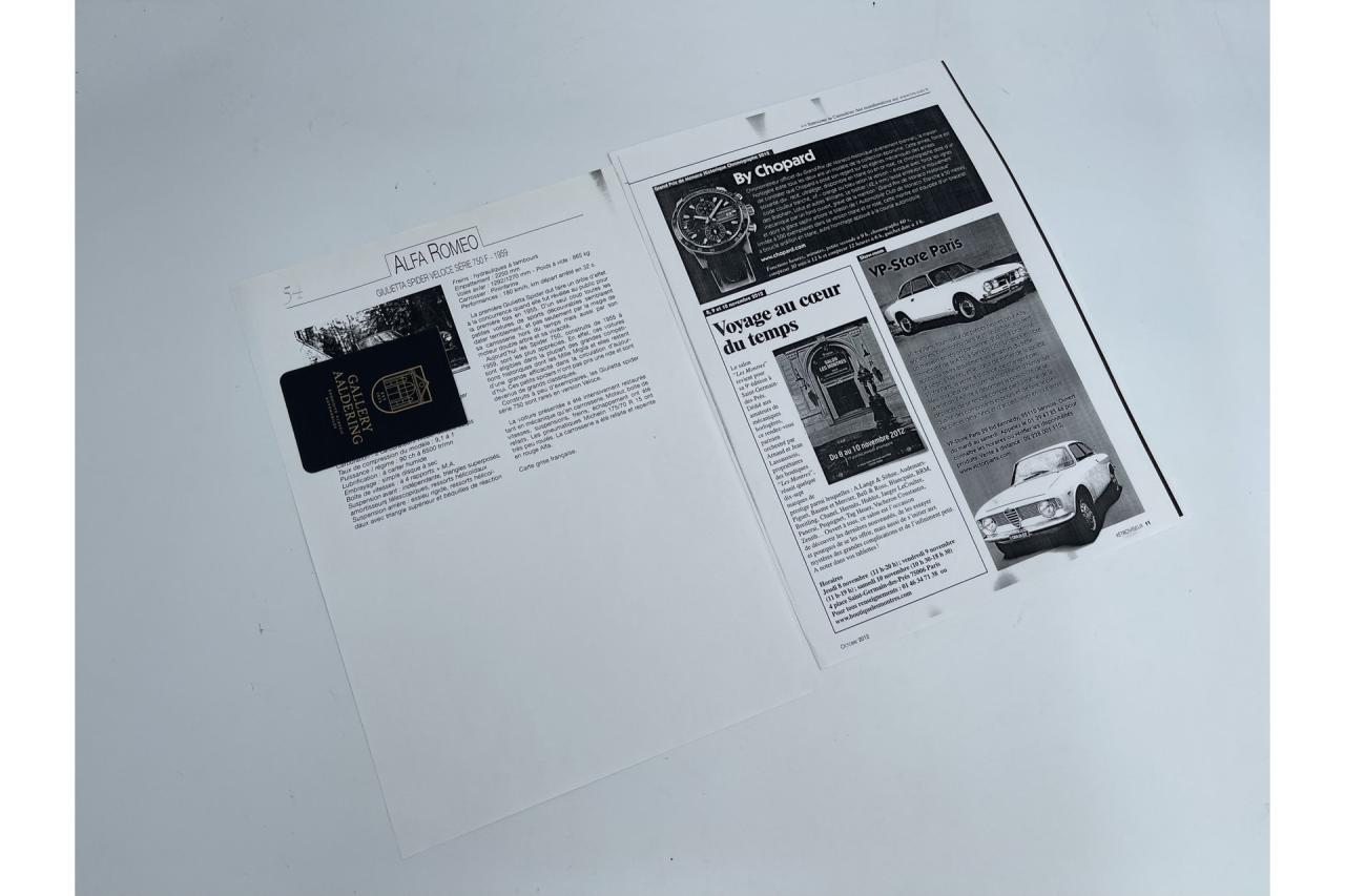 1959 Alfa Romeo Giulietta Spider Veloce