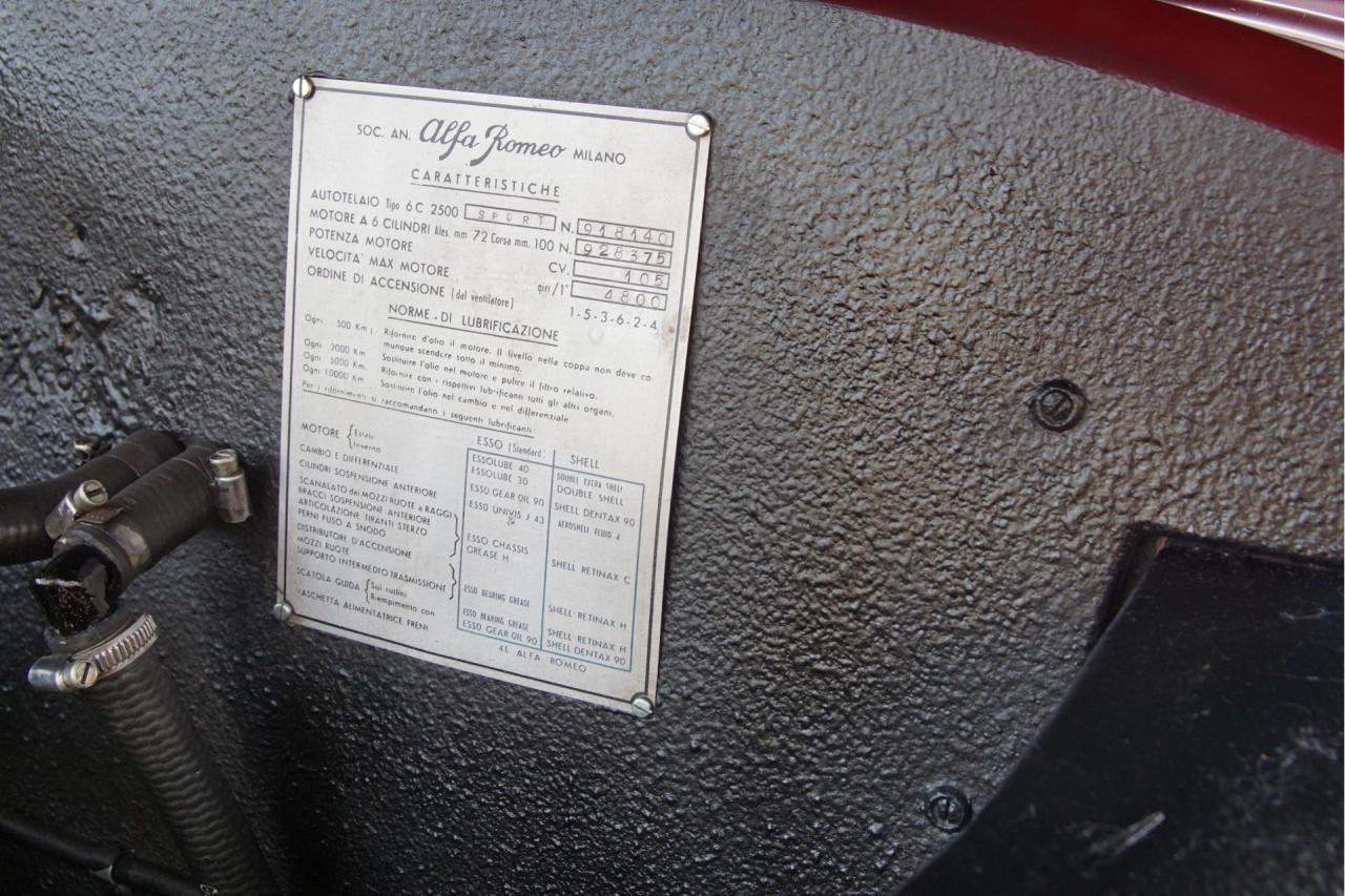 1953 Alfa Romeo 6C 2500 Sport Berlina GT