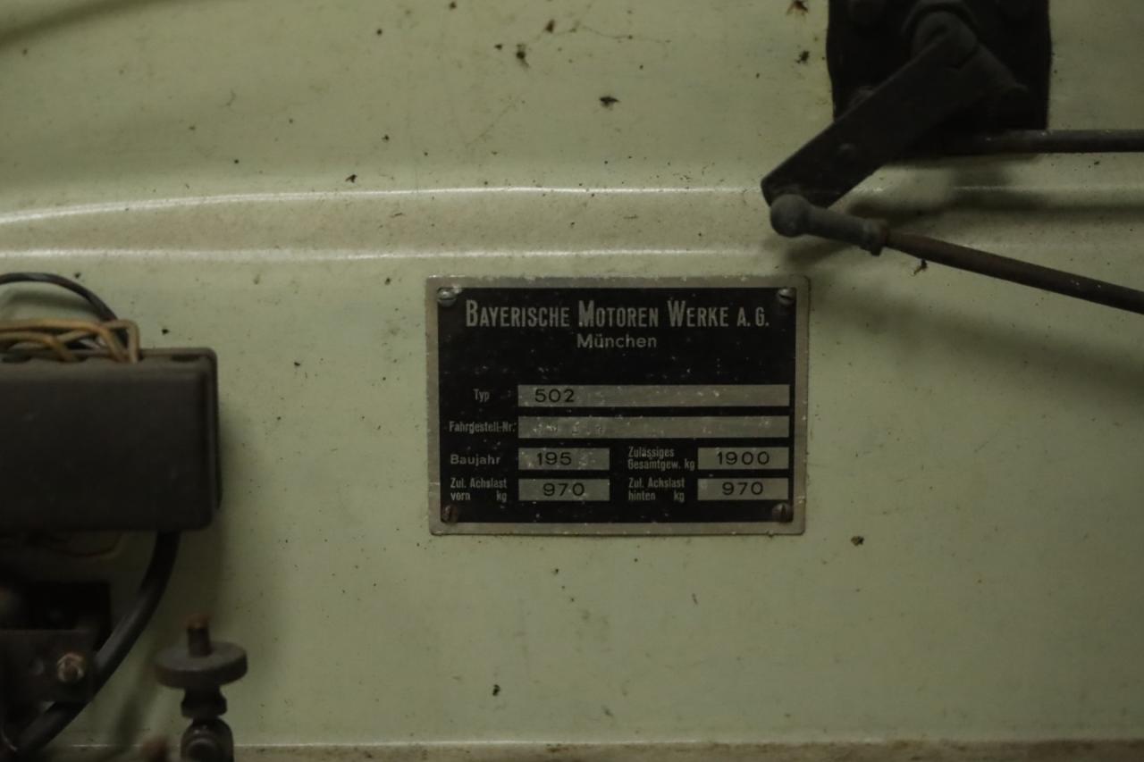 1956 BMW 502 V8 Sedan &ldquo;Barockengel&rdquo; Trade-in-car