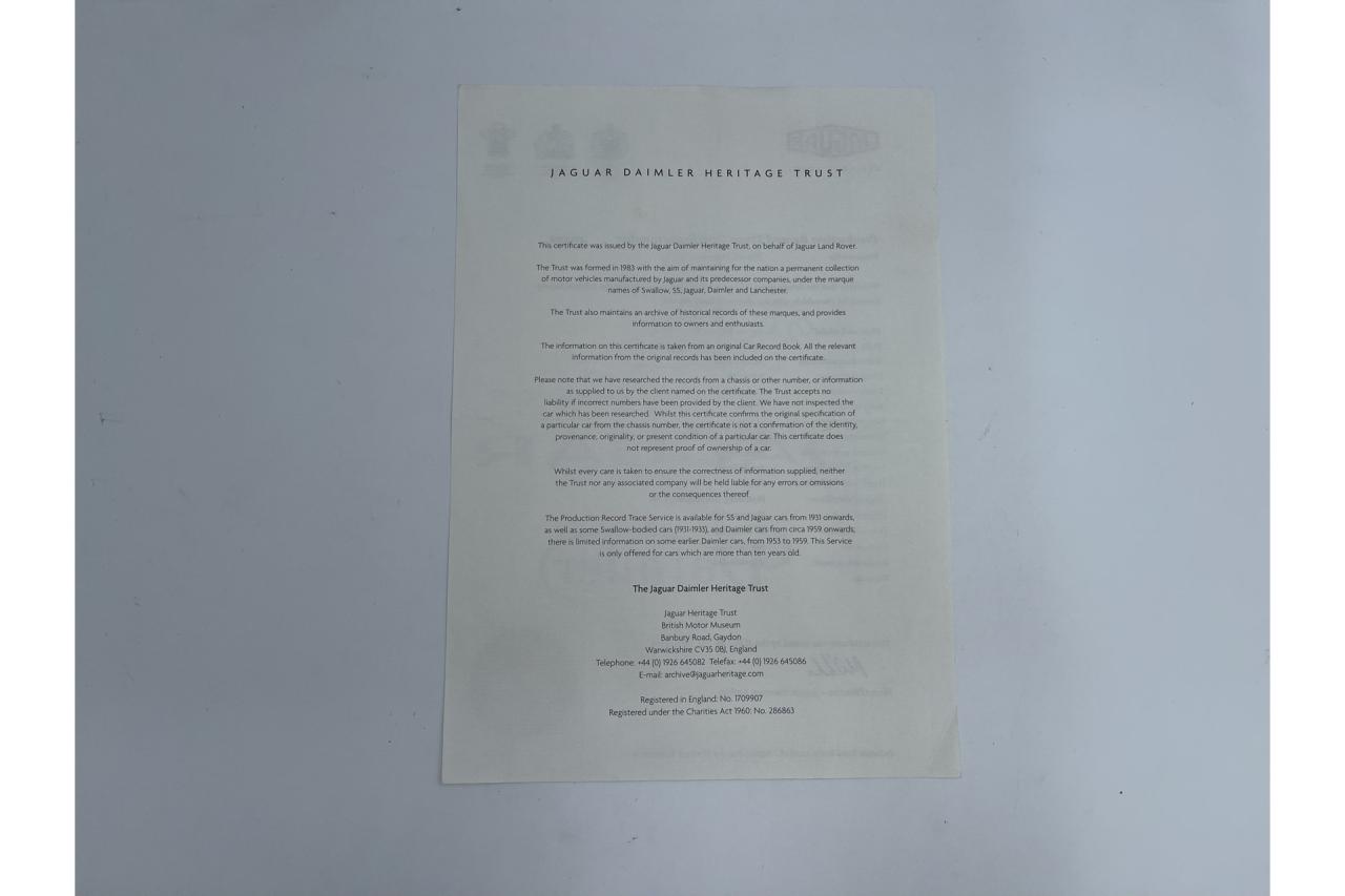 1954 Jaguar XK120 SE OTS &ldquo;Special Equipment&rdquo;