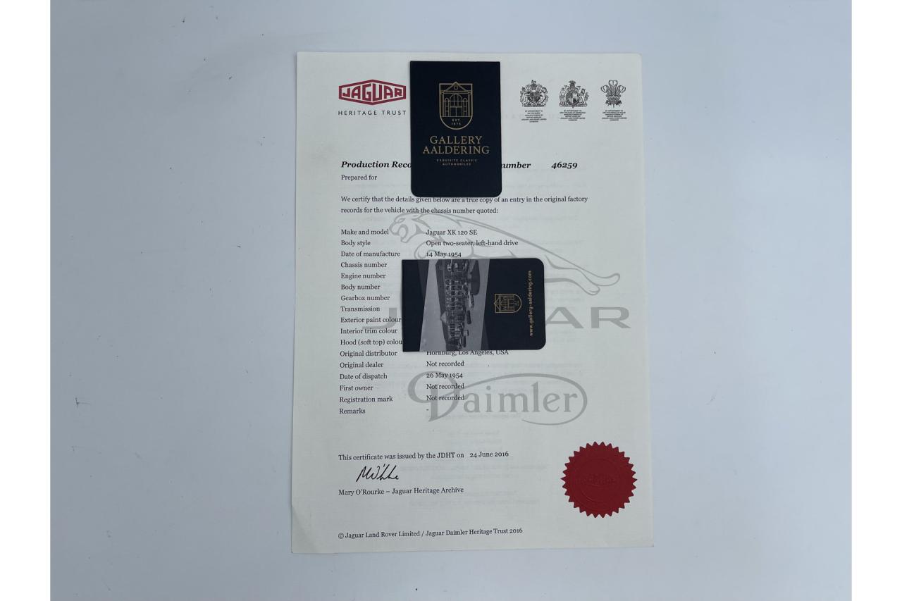 1954 Jaguar XK120 SE OTS &ldquo;Special Equipment&rdquo;