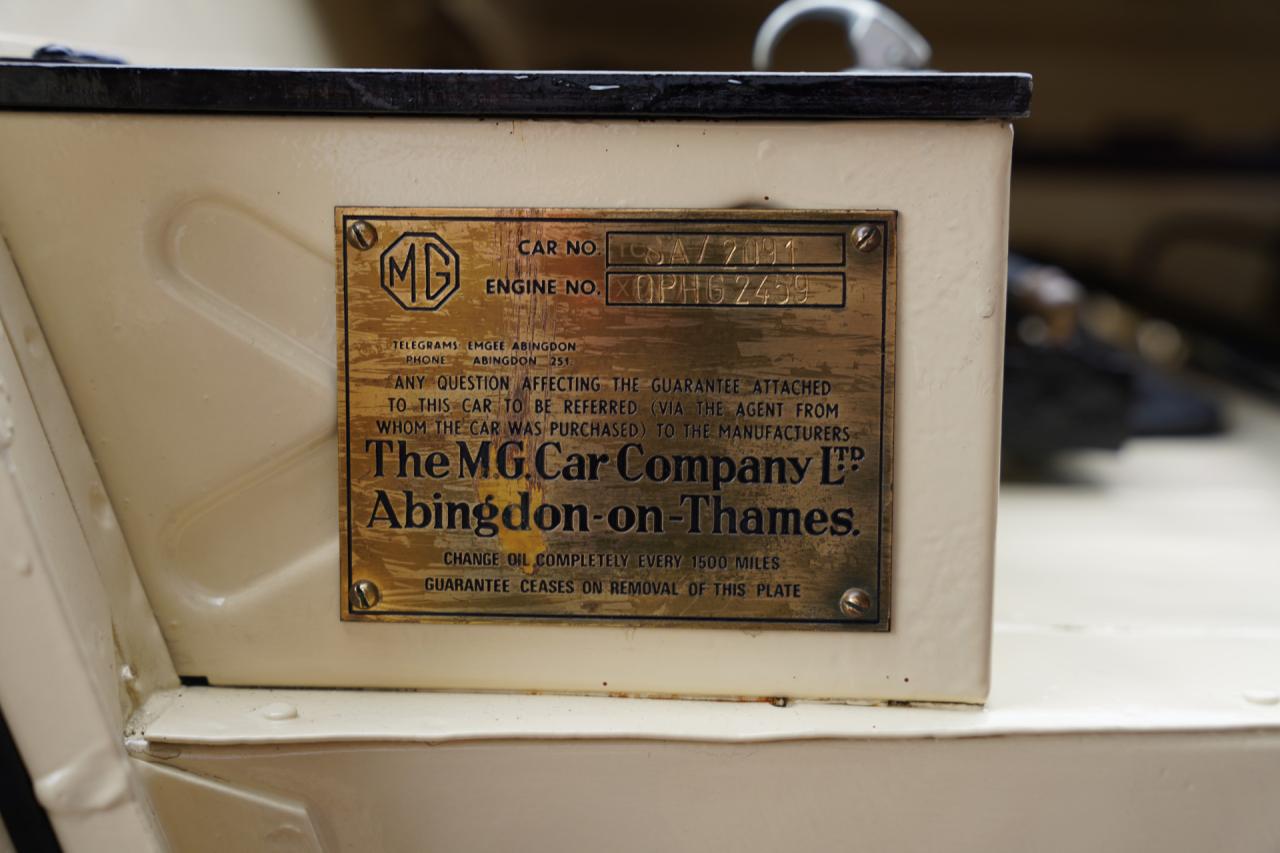 1937 MG SA Sport Saloon &ldquo;Former Bart Holland restoration&rdquo;