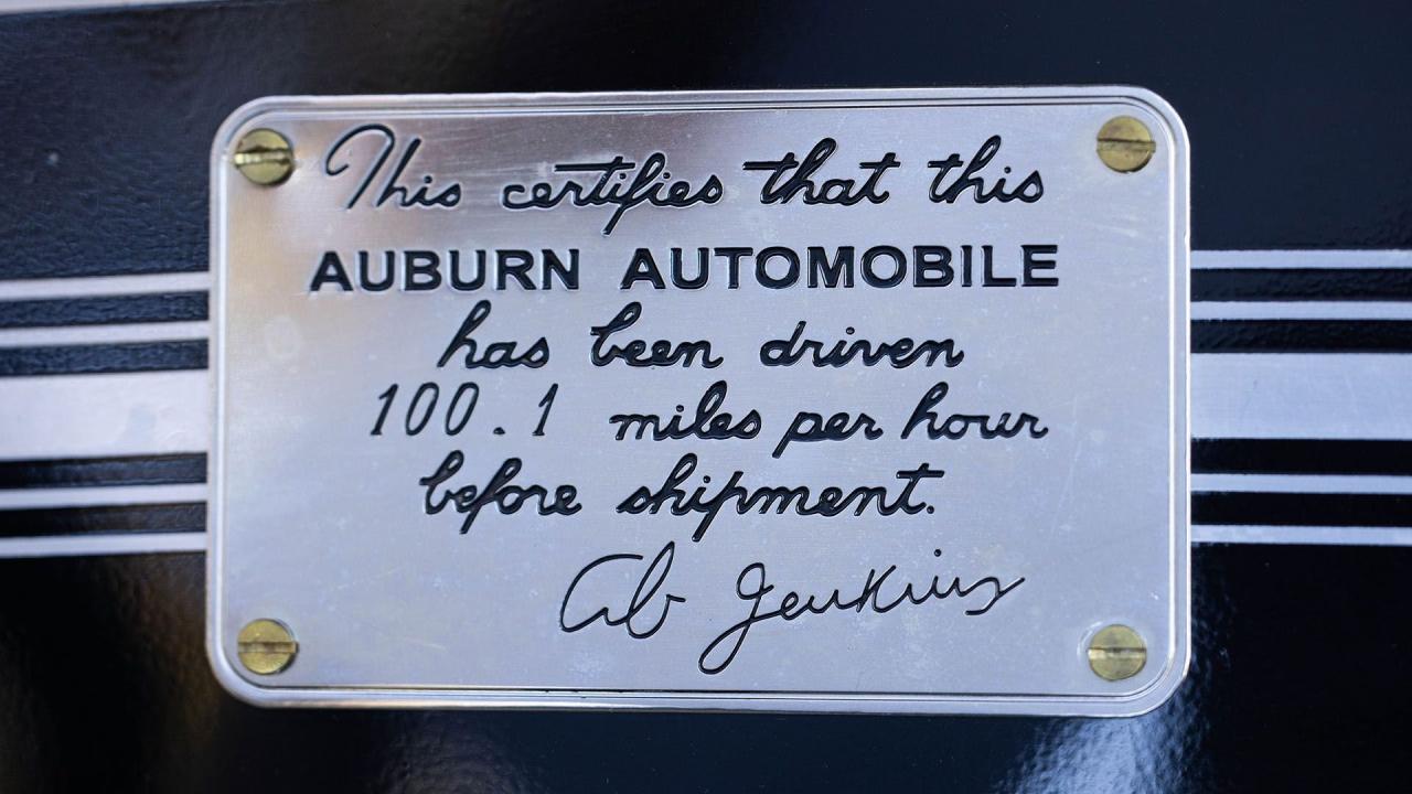 1935 Auburn 851 Super-Charged "Boattail" Speedster