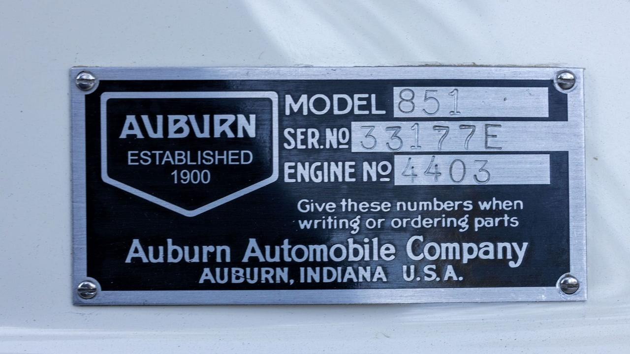 1935 Auburn 851 Super-Charged "Boattail" Speedster