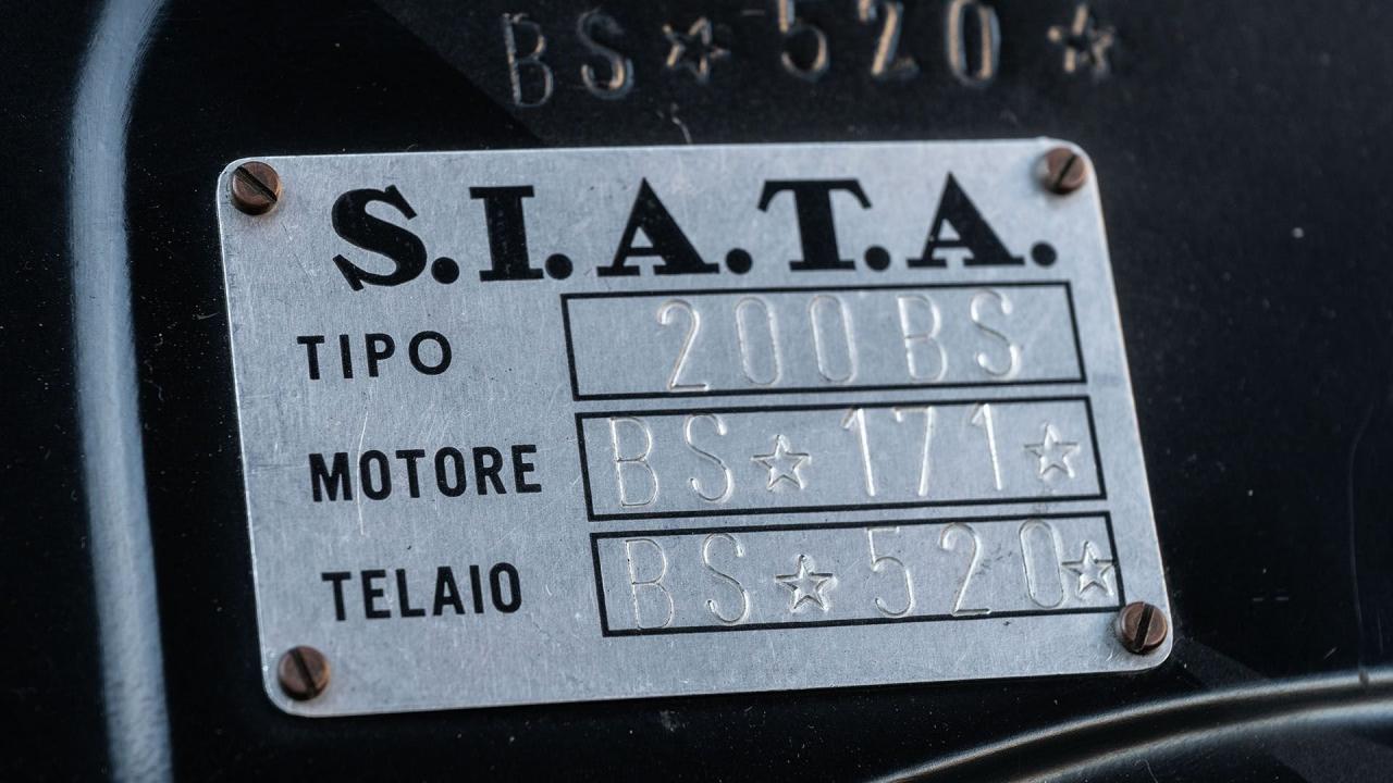 1953 Siata 208S Motto Spider