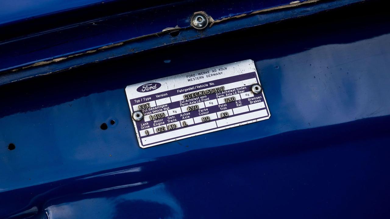 1973 Ford Capri RS 2600 Group 2 Specification