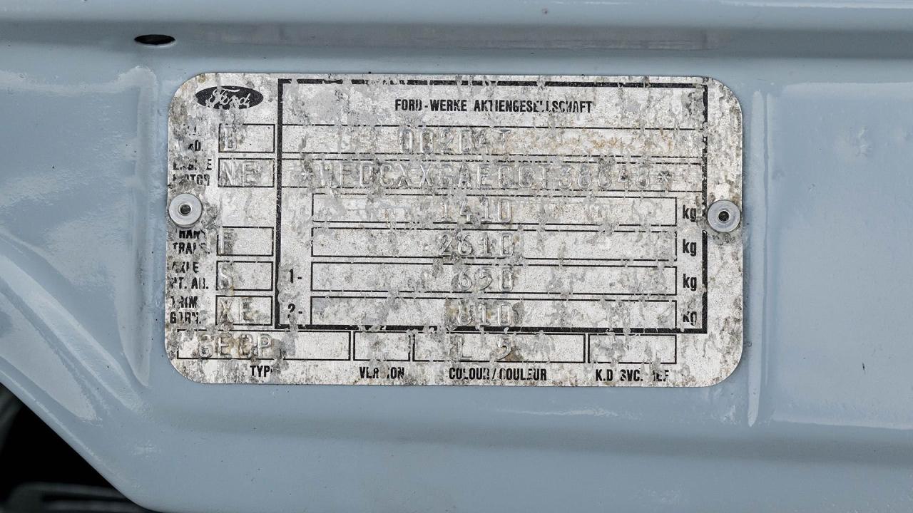 1981 Ford Capri 3.0 S Group 1 Specification