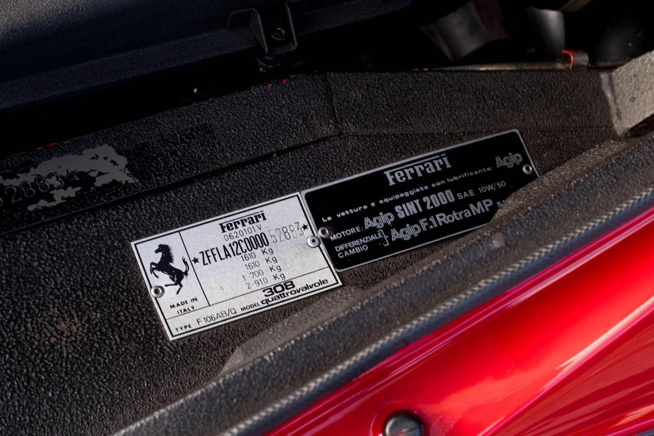 1984 Ferrari 308 GTB Quattrovalvole