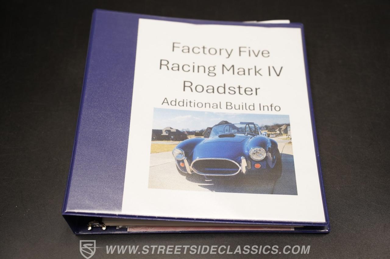 1965 Shelby Cobra Factory Five Mark IV